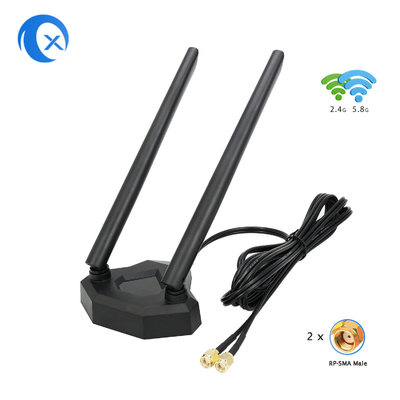 PCI-E WiFiのネットワーク カードの無線ルーターのための2.4GHz 5GHzのデュアル バンドのアンテナ磁気基盤
