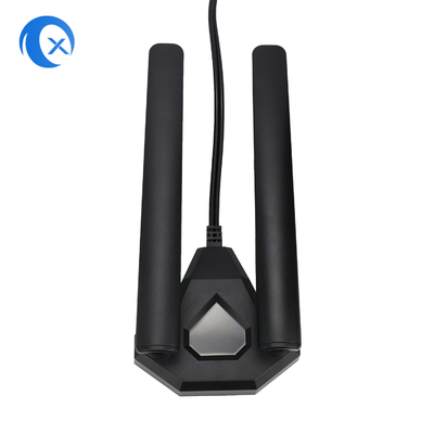 WiFi 6E トライバンドアンテナ 6GHz 5GHz 2.4GHz ゲーム用WiFiアンテナ パソコン用の磁気ベース