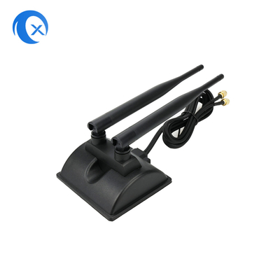 6dBi WiFi アンテナ RP-SMA メスコネクタ 2.4GHz 5GHz デュアルバンド マグネットベース PCI-E WiFi 無線ルーター