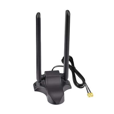 WiFi 6E アンテナ トライバンド 2.4GHz 5GHz 6GHz マグネットベース WiFi アンテナ RP-SMA コンネクタ PC デスクトップ用ワイヤレスルーター