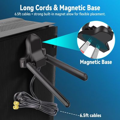 2.4GHz 5GHz 6GHz マグネットベース WiFi アンテナ