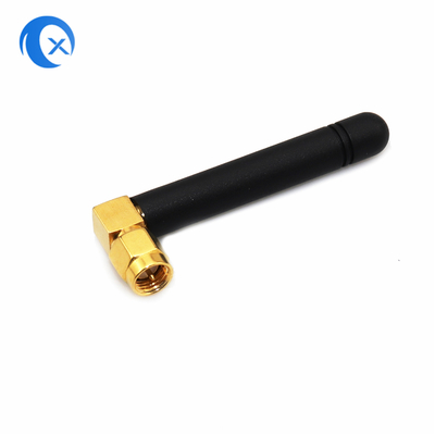 2.4G WiFi 右角 SMA 男性コネクタ 高加益 2dBi GSM ラバーダックアンテナ ルータ
