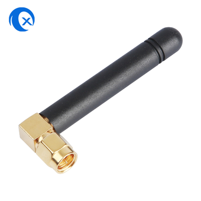 2.4G WiFi 右角 SMA 男性コネクタ 高加益 2dBi GSM ラバーダックアンテナ ルータ
