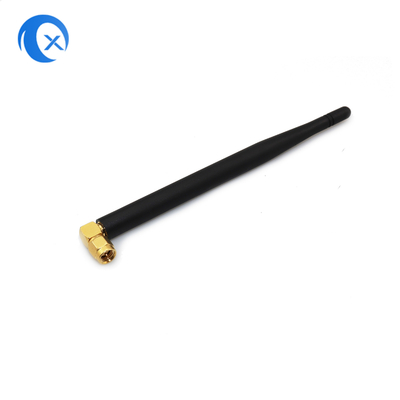 SMA 男性コネクタ マウント ハイゲイン 5dBi 868MHz 2.4G アンテナ NFC 固定右角 WiFi ラバーダックアンテナ ルータ