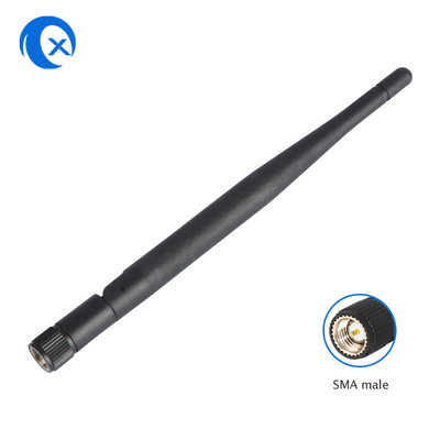 2.4G 5.8g ハイゲイン 5dBi ダブルバンドアンテナ 折りたたむ式 外部WiFiアンテナ SMA付きゴムアンテナ ルーター用男性