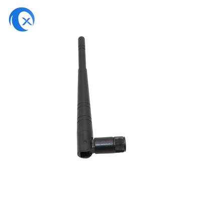 ラバーダックポータブルアンテナ 2.4 GHz から 2.5 GHz に動作する 3dBi の nominal gain RP SMA 男性コネクタを持つアンテナ