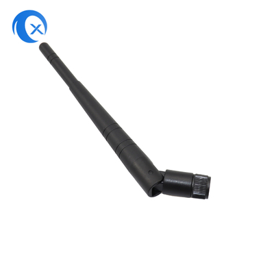 ラバーダックポータブルアンテナ 2.4 GHz から 2.5 GHz に動作する 3dBi の nominal gain RP SMA 男性コネクタを持つアンテナ