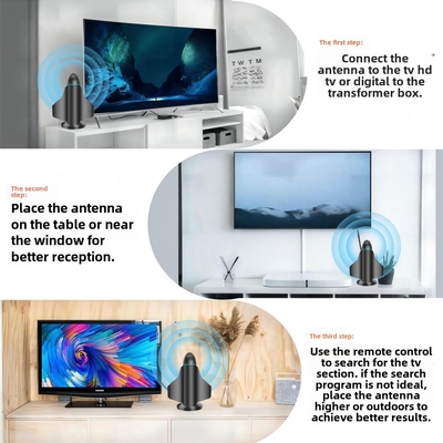 ロングレンジ 新型4K HDデジタルテレビアンテナ スマートTVの信号増強器と 屋内・屋外のローカルチャンネルのための全テレビ