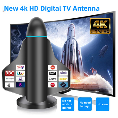 ロングレンジ 新型4K HDデジタルテレビアンテナ スマートTVの信号増強器と 屋内・屋外のローカルチャンネルのための全テレビ
