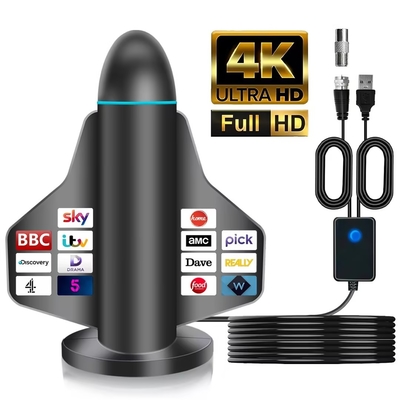 ロングレンジ 新型4K HDデジタルテレビアンテナ スマートTVの信号増強器と 屋内・屋外のローカルチャンネルのための全テレビ