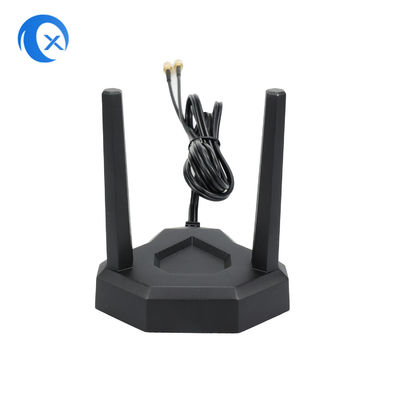 RP SMAのオス・コネクタが付いている2.4GHz 5GHz磁気WiFiのアンテナ