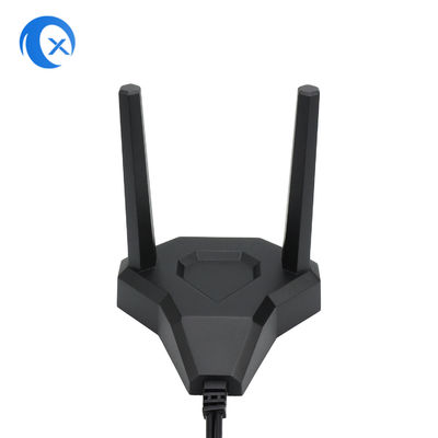 RP SMAのオス・コネクタが付いている2.4GHz 5GHz磁気WiFiのアンテナ