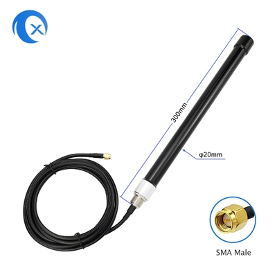 OmniのLMR195 SMAのコネクターが付いている方向屋外の防水4G基地局のガラス繊維のアンテナ
