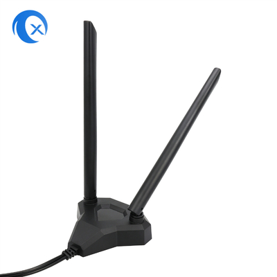 2.4 / 5.8g PC PCIカードのためのデュアル バンド5dBi磁気台紙のWiFiのエクステンダーのアンテナ