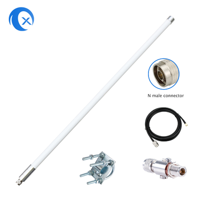 8dBi FiberGlass Helium Antenna 915mhz Omnidirectional with 5foot SLMR-400 cable for Helium Bobcat RAK Sensecap miner